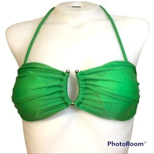 Green swimsuit top size Small